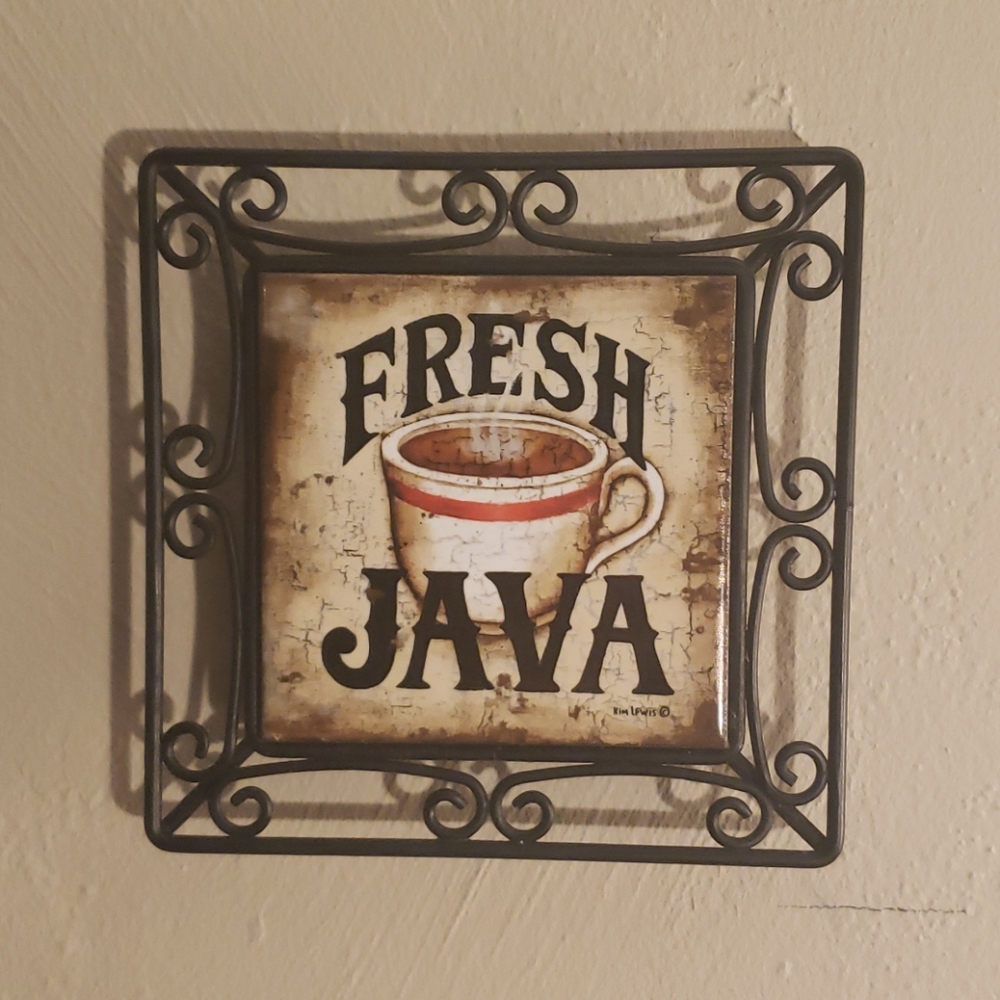 Wrought-iron & Ceramic 'Fresh Java Decor - Picture 2 of 4